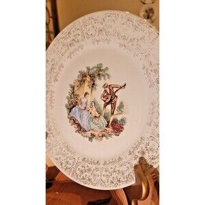 American Limoges Triumph Round Serving Plate China D’or 22K Gold 1TS284 Serenade